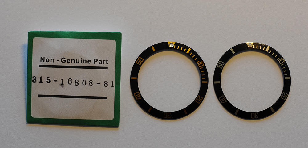 Rolex submariner bezel online insert replacement