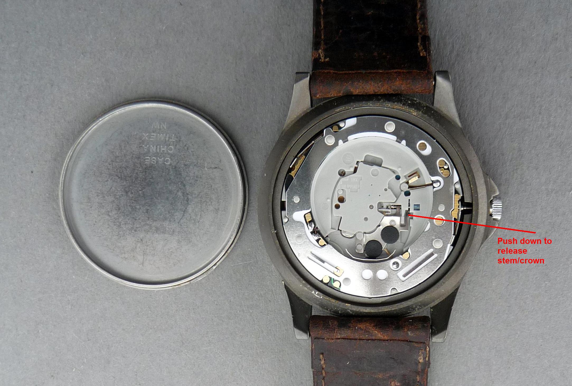 How do I remove crown/stem from Timex Expedition? - Watch Repairs Help &  Advice - Watch Repair Talk