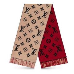 Louis Vuitton LV Women Logo Mania Duo Monogram Wool and Silk Scarf