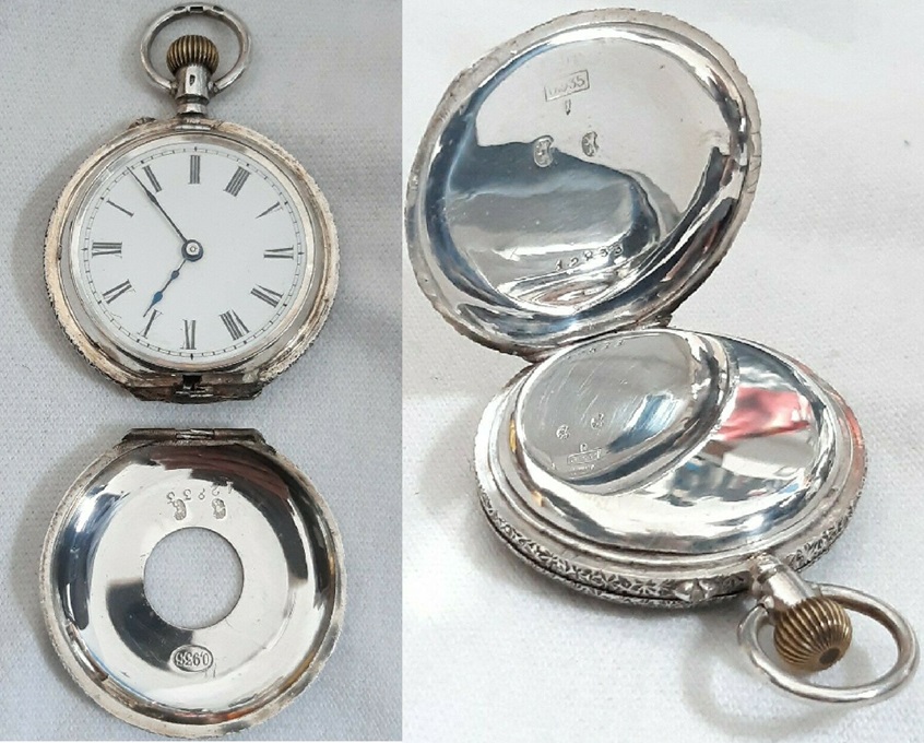 Half Hunter pocket watch conversion - Watch Repairs Help & Advice ...