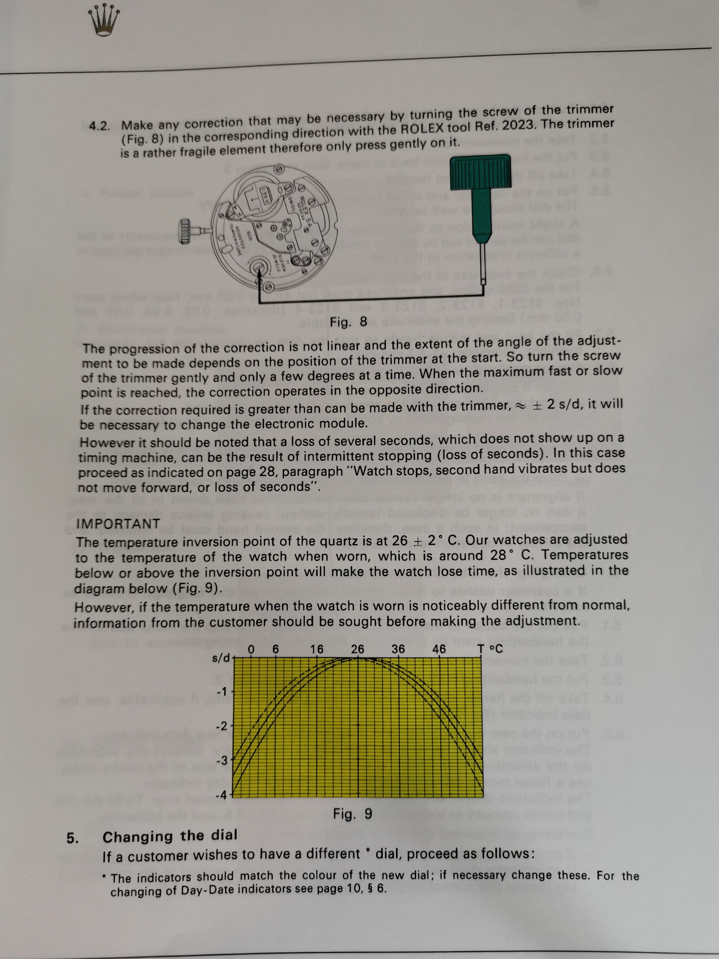 Rolex oysterquartz clearance service